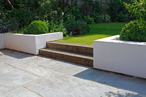 Landcaping Iffley, Oxford sleeper steps
