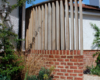 Landscaping Iffley, Oxford Timber-&-Brick-screen